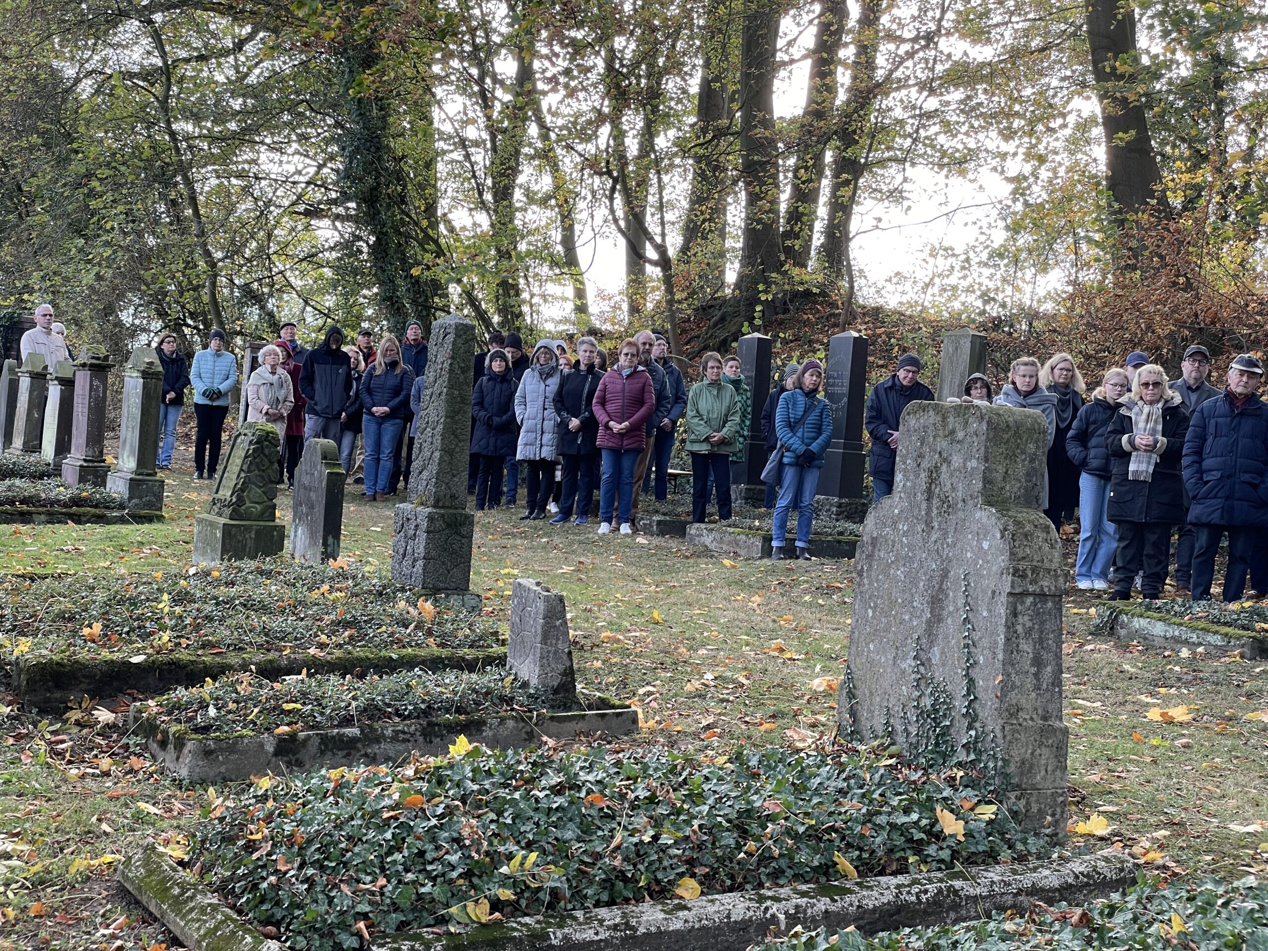 Gedenkfeier auf dem jüdischen Friedhof 2022
